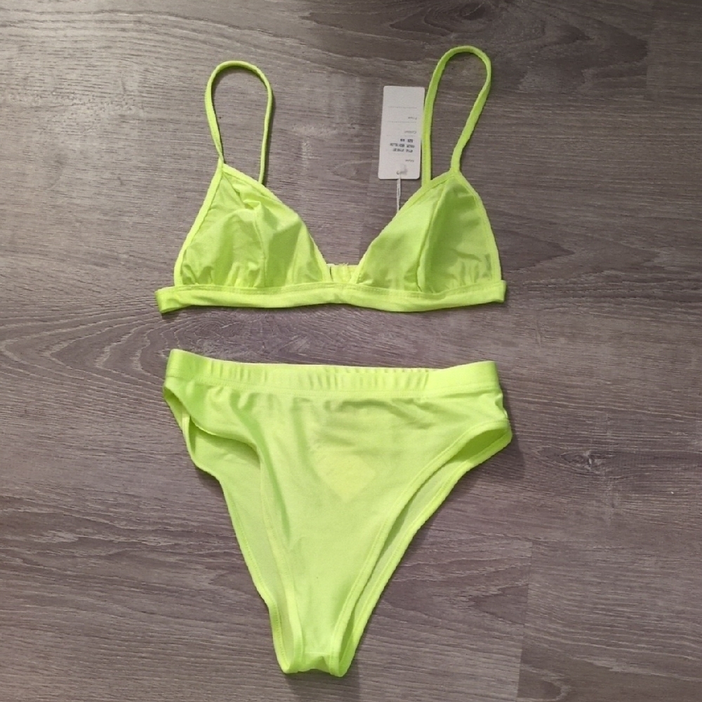 Daisy Neon Yellow Bikini Size Medium